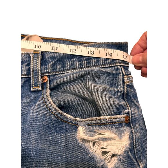 Levi's FURST OF A KIND Distressed Vintage Reworked Bermuda Shorts - Picture 6 of 11